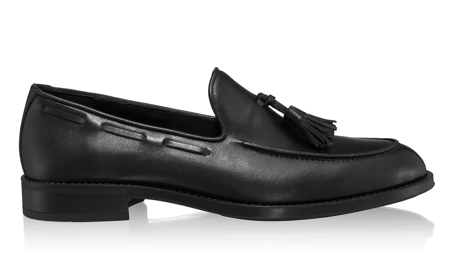 Men Genuine Leather Shoes 7359 Vitello Black