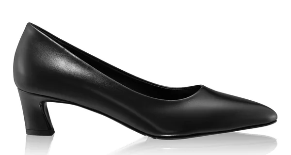 Mid-heel Pointed Toe Pumps 8218 Vitello Black