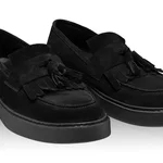 Men Genuine Leather Loafers 7685 Crosta Black