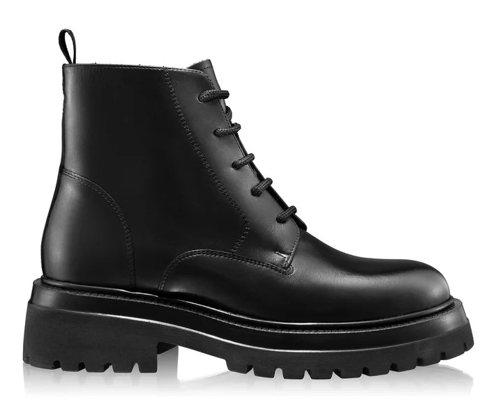 Women Leather Boots 7932 Vitello Black