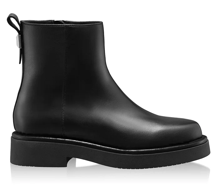 Women Leather Ankle-Boots 7883 Vitello Black