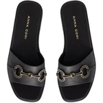 Women Leather Mules 8332 Vitello Black