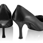 Mid-heel Leather Pumps 6149 Vitello Black