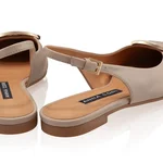 Women Ballerina Flats 7505 Vitello Beige