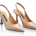 Mid-heel Slingback Pumps 5728 Vitello Beige
