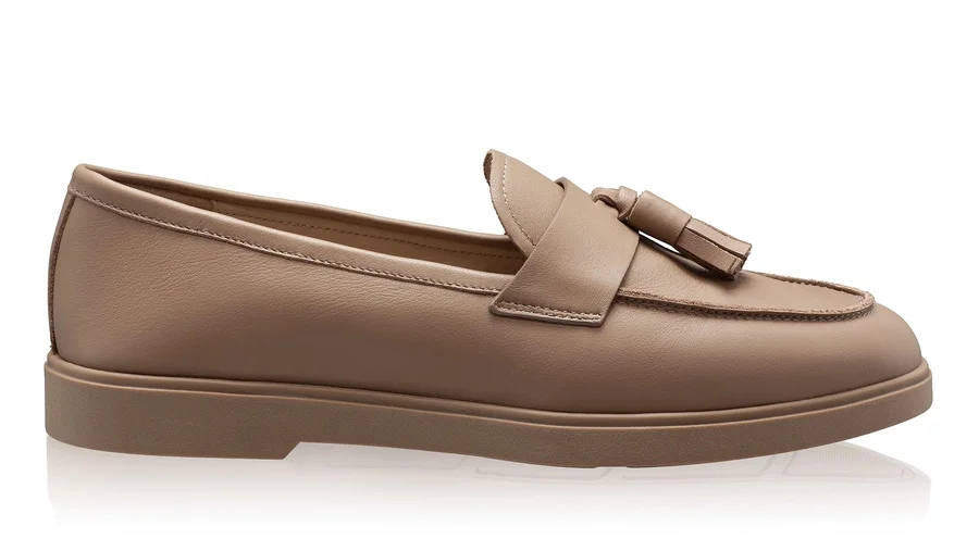 Women Leather Casual Loafers 7517 Vitello Taupe