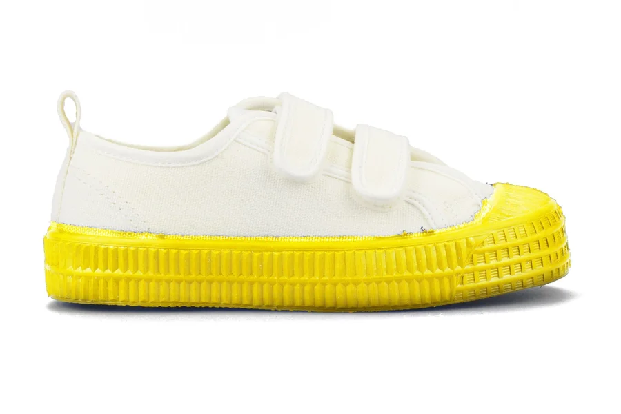 S.M.KID VELCRO 10 WHT/823 YELW