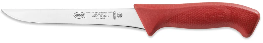 Sanelli Coltello Disosso Cm.18 Rosso