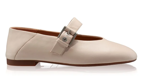 Women Ballerina Flats 7824 Nappa Beige