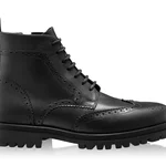 Men Leather Boots 7771 Vitello Black