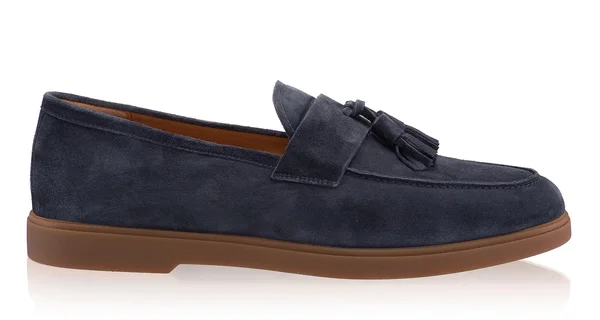 Men Leather Loafers 7628 Crosta Blue