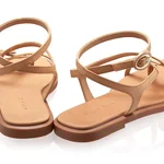 Women's leather sandals 8379 Bottalato Cappuccino
