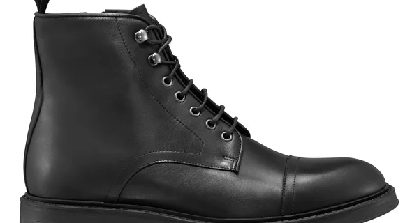 Men Natural Leather Casual Boots 7688 Vitello Black