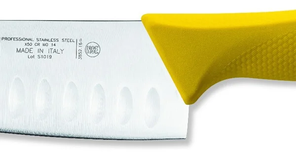 Sanelli Coltello Santoku Olivato Giallo Cm.16