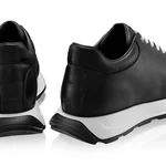 Men Leather Sport Shoes 7718 Vitello Black
