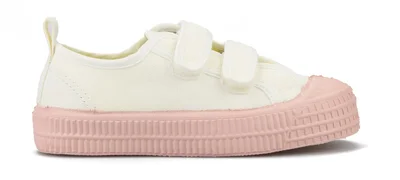 S.M.KID VELCRO 10 WHT/333 PINK