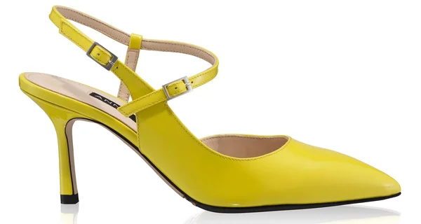 Mid-heel Slingback Pumps 8460 Lac Yellow