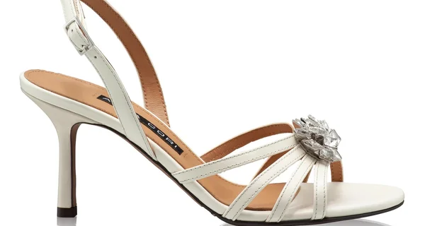 Heeled Sandals 8029 Vitello Panna