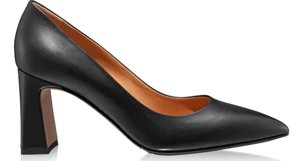 Mid-heel Pointed Toe Pumps 6146 Vitello Black