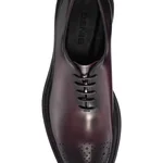Men Genuine Leather Elegant Shoes 7657 Abrazivato Bordo
