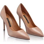 Mid-heel Pointed Toe Pumps 7868 Vitello Poudre