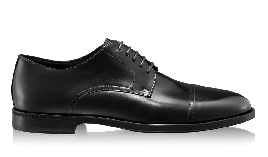 Classic Men Leather Shoes 7635 Vitello Black