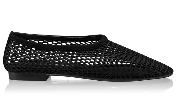 Women's Ballerinas 8442 Suede+Mesh Black