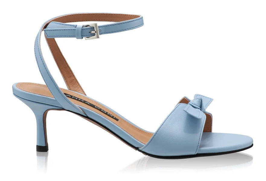 Women Leather Sandals 8110 Vitello Azzurro