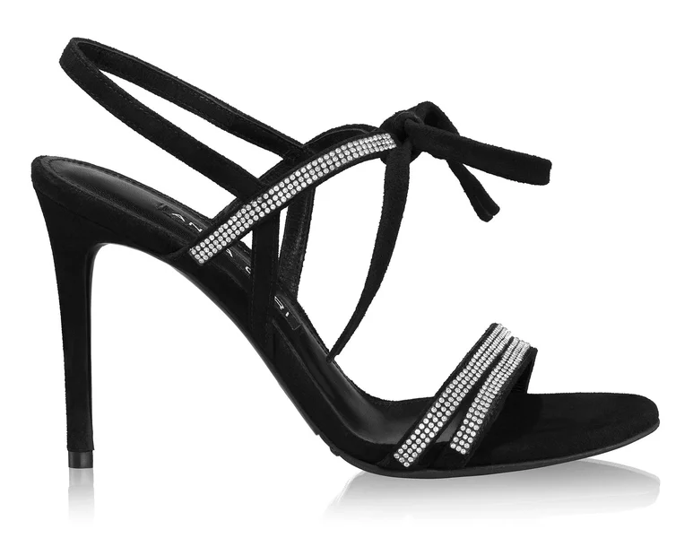 Women Leather Sandals 8510 Camoscio Black