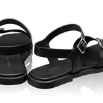 Women Leather Sandals 8356 Vitello Black