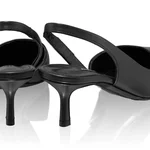 Mid-heel Slingback Pumps 8064 Vitello Black