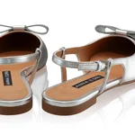 Women Casual Shoes 7528 Laminato Argento