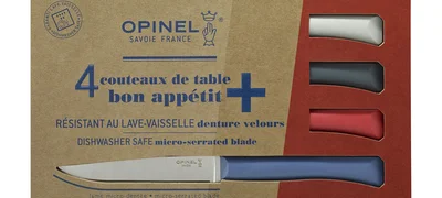 Coffret de 4 couteaux de table Bon Appétit + Primo (Couleurs panachées)