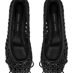 Women's Ballerinas 8401 Vitello+Intreccio Black