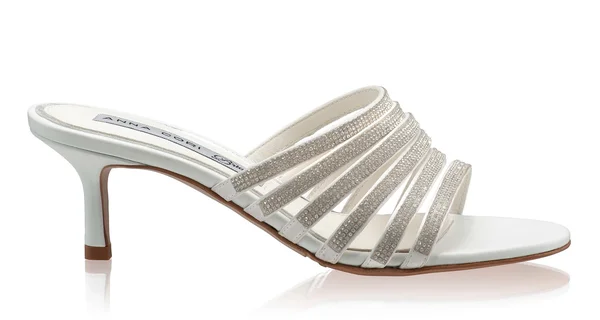 Women Leather Mules 8341 Vitello White