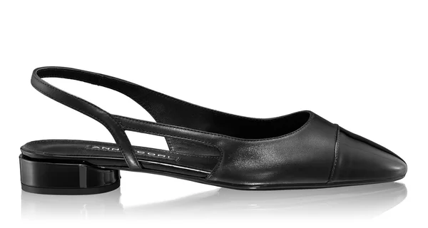 Mid-heel Slingback Pumps 8078 Vitello+Lac Black