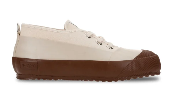 Rubber Sneaker Low ecru/brown