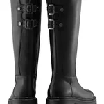 Women Leather Boots 8156 Vitello Black