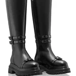 Women Leather Boots 8210 Vitello Black
