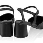 Mid-heel Slingback Pumps 8046 Vitello Black