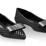Women Ballerina Flats 8497 Intreccio Negru