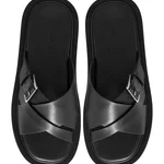 Women Leather Mules 8382 Vitello Black