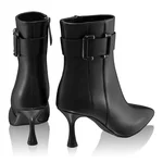 Leather Ankle Boots 8186 Vitello Black