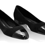 Kiteen-heel Slingback Pumps 8120 Camoscio+Lac Black