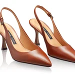 Mid-heel Slingback Pumps 5728 Vitello Maro