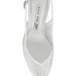 Mid-heel Slingback Pumps 8450 Vitello+Rete White