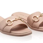 Women Leather Mules 8332 Vitello Nude