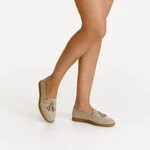 Women Casual Loafers 8002 Nabuck Beige