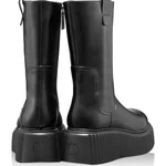 Women Leather Boots 7129 Vitello Black