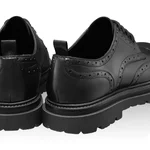 Men Leather Casual Shoes  7319 Vitello Black